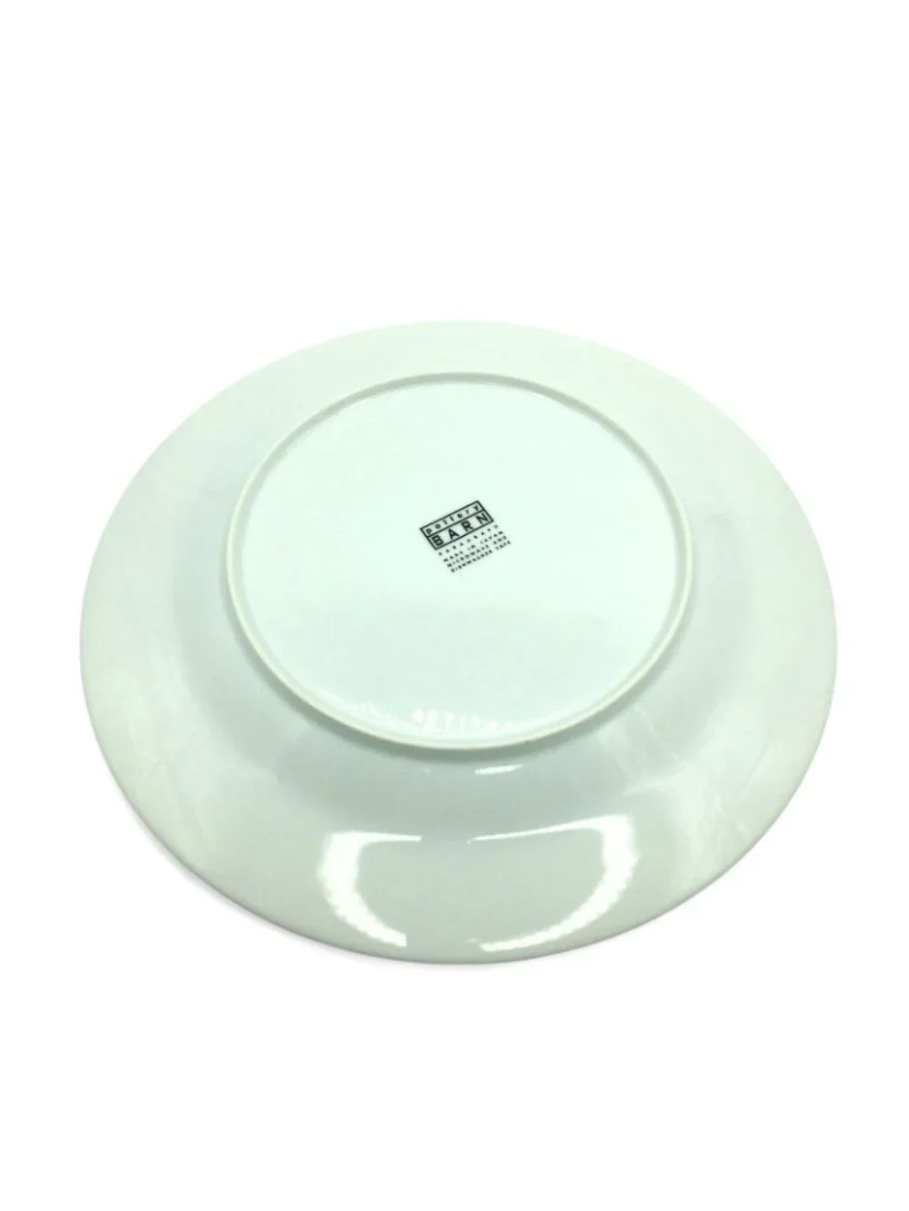 Pottery Barn PARAGRAPH White Cobalt Blue Band Dinner Platter Chop Plate 12-1/4”